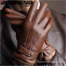 Mens Warm Winter Leather Gloves of Work/Motorcycle Riding/Cycling